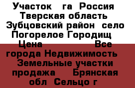 Участок 1 га ,Россия, Тверская область, Зубцовский район, село Погорелое Городищ › Цена ­ 1 500 000 - Все города Недвижимость » Земельные участки продажа   . Брянская обл.,Сельцо г.